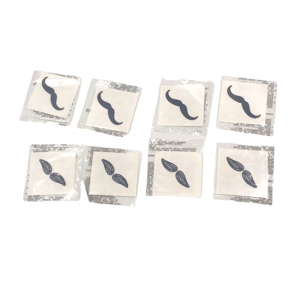 Fingerstache Temporary Black Tattoos Assorted 42 CT - Picture 5 of 8